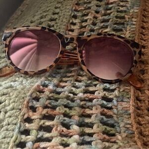 Ann Taylor LOFT Animal Print Polarized Sunglasses